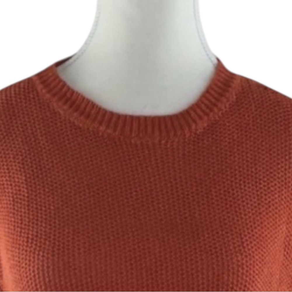 Polo Ralph Lauren Linen Tunic Sweater Womens S Orange Lightweight Knit Top‎ Chic